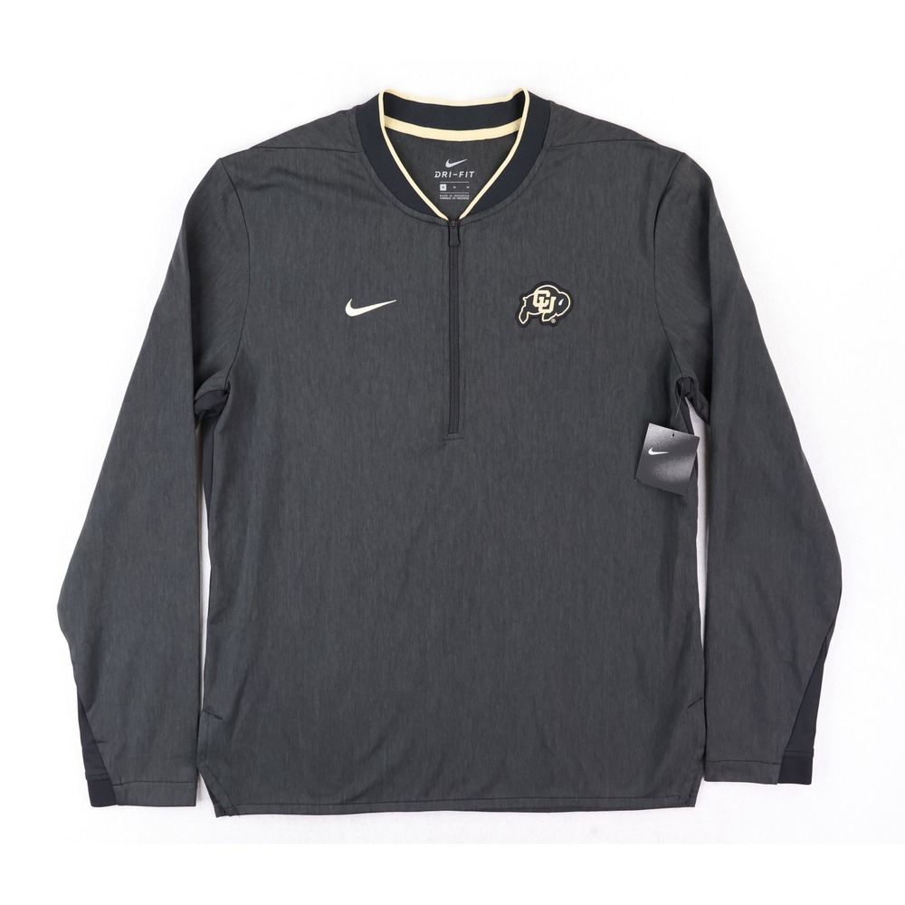 Colorado Buffaloes Nike Dri-FIT Half-Zip Pullover Mens Medium Black Dri-Fit NWT